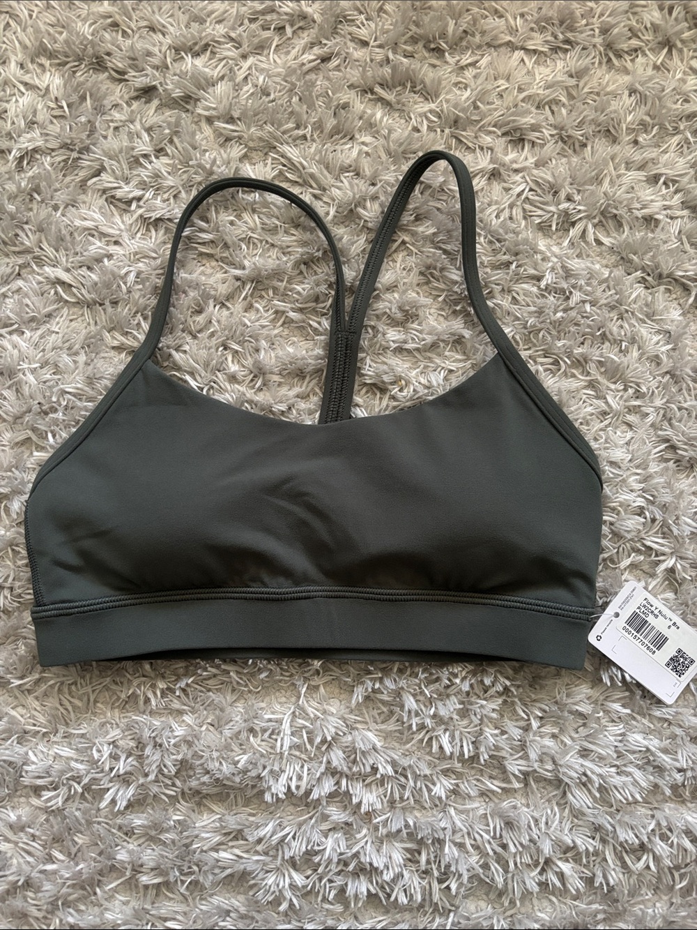 lululemon athletica Strappy Low-Impact Sports Bra — Olive